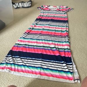 Lily Pulitzer maxi dress multi stripe